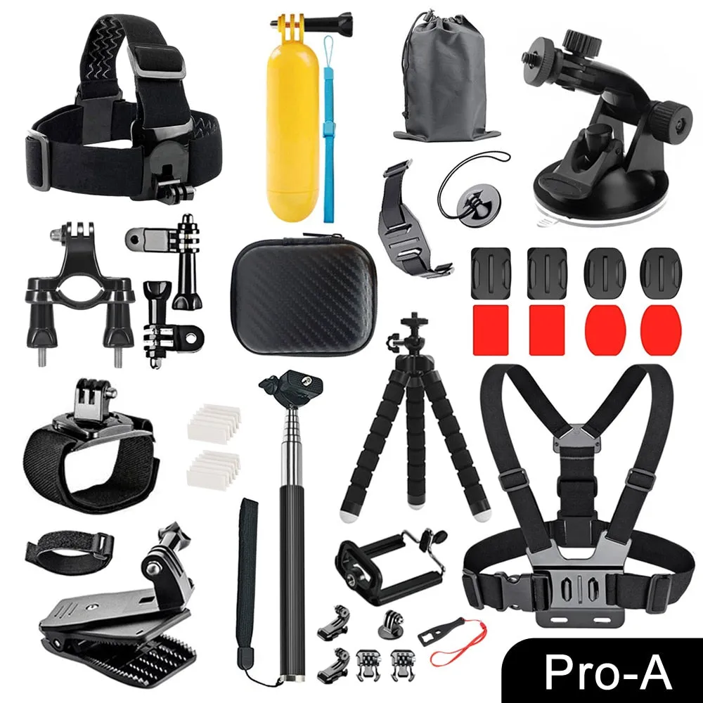 ORBMART for GoPro Accessories Set for Go Pro Hero 10 9 8 7 6 5 4 Black Mount for Yi 4k Mijia Case