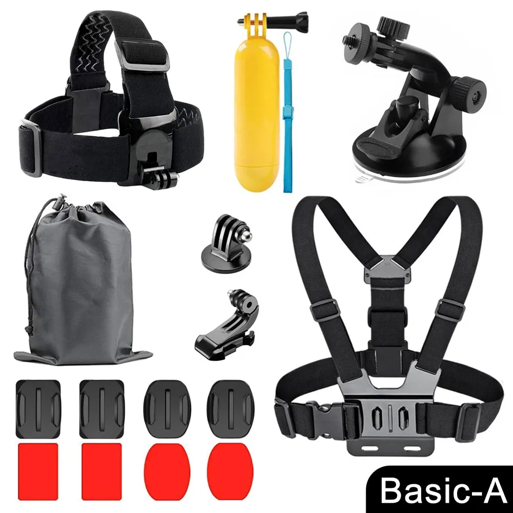 ORBMART for GoPro Accessories Set for Go Pro Hero 10 9 8 7 6 5 4 Black Mount for Yi 4k Mijia Case