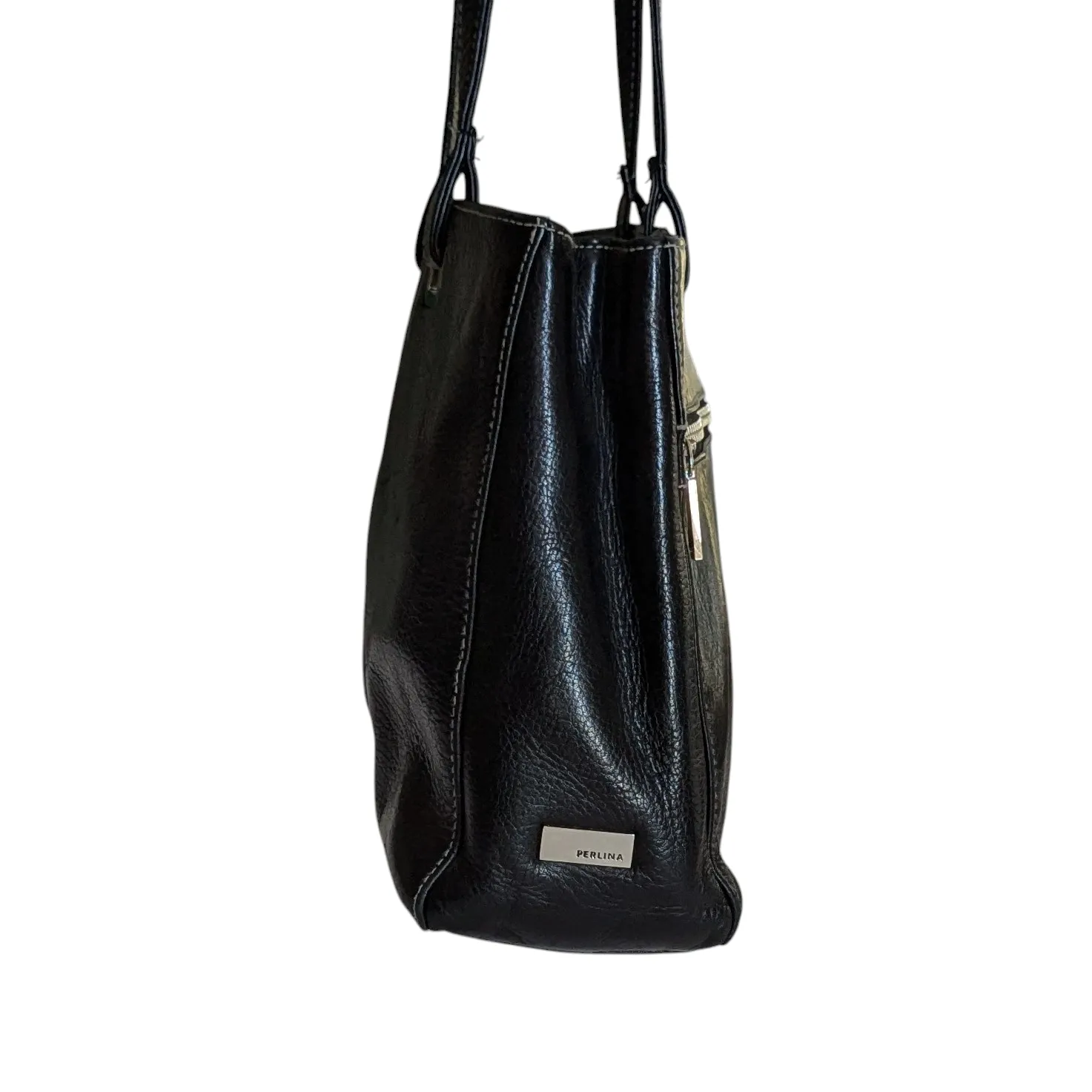 Perlina Vintage Leather Shoulder Bag