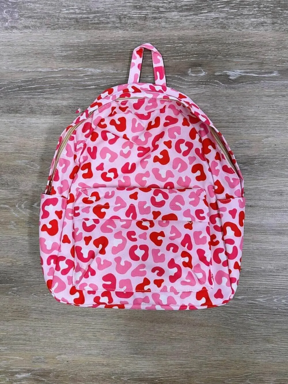 Pink Animal Print Kids' School Backpack