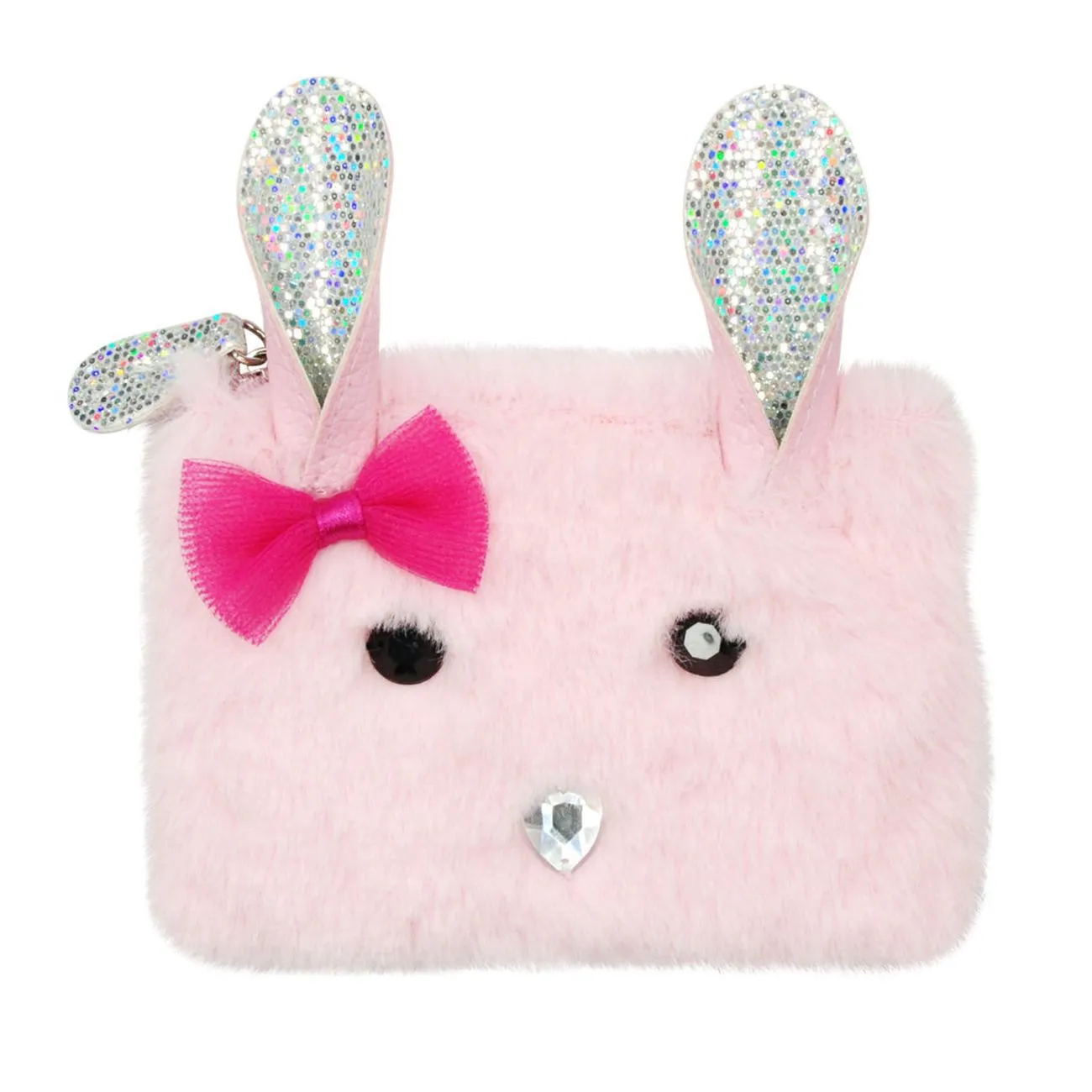 Pink Poppy Into The Woods Deluxe Bunny Coin Purse Pale Pink