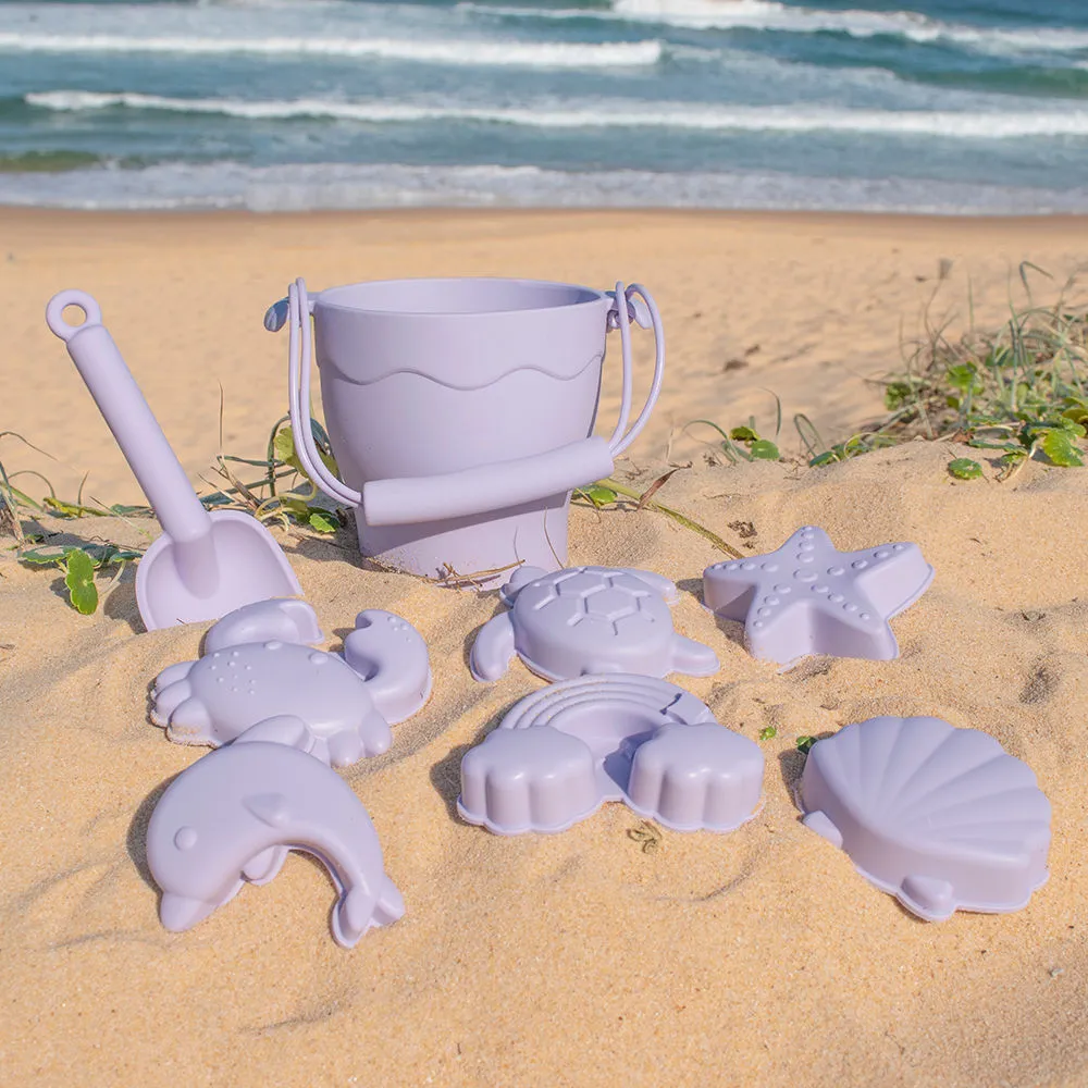 Playground Silicone Bucket & Spade Set - Lilac