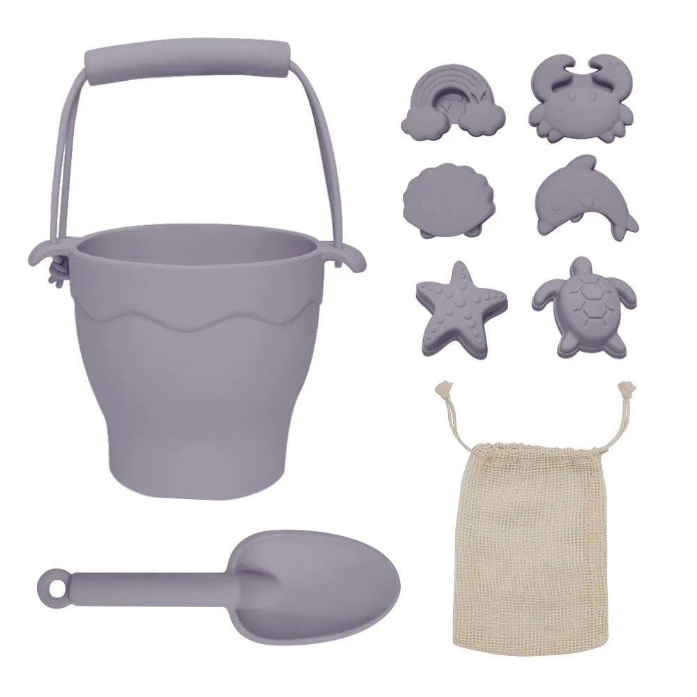 Playground Silicone Bucket & Spade Set - Lilac