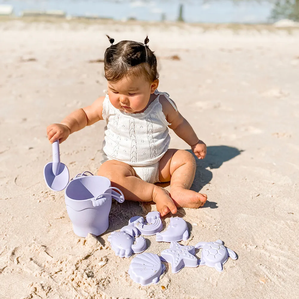 Playground Silicone Bucket & Spade Set - Lilac