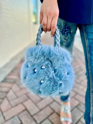 Pom Pom Pearl Mini Bucket Bag