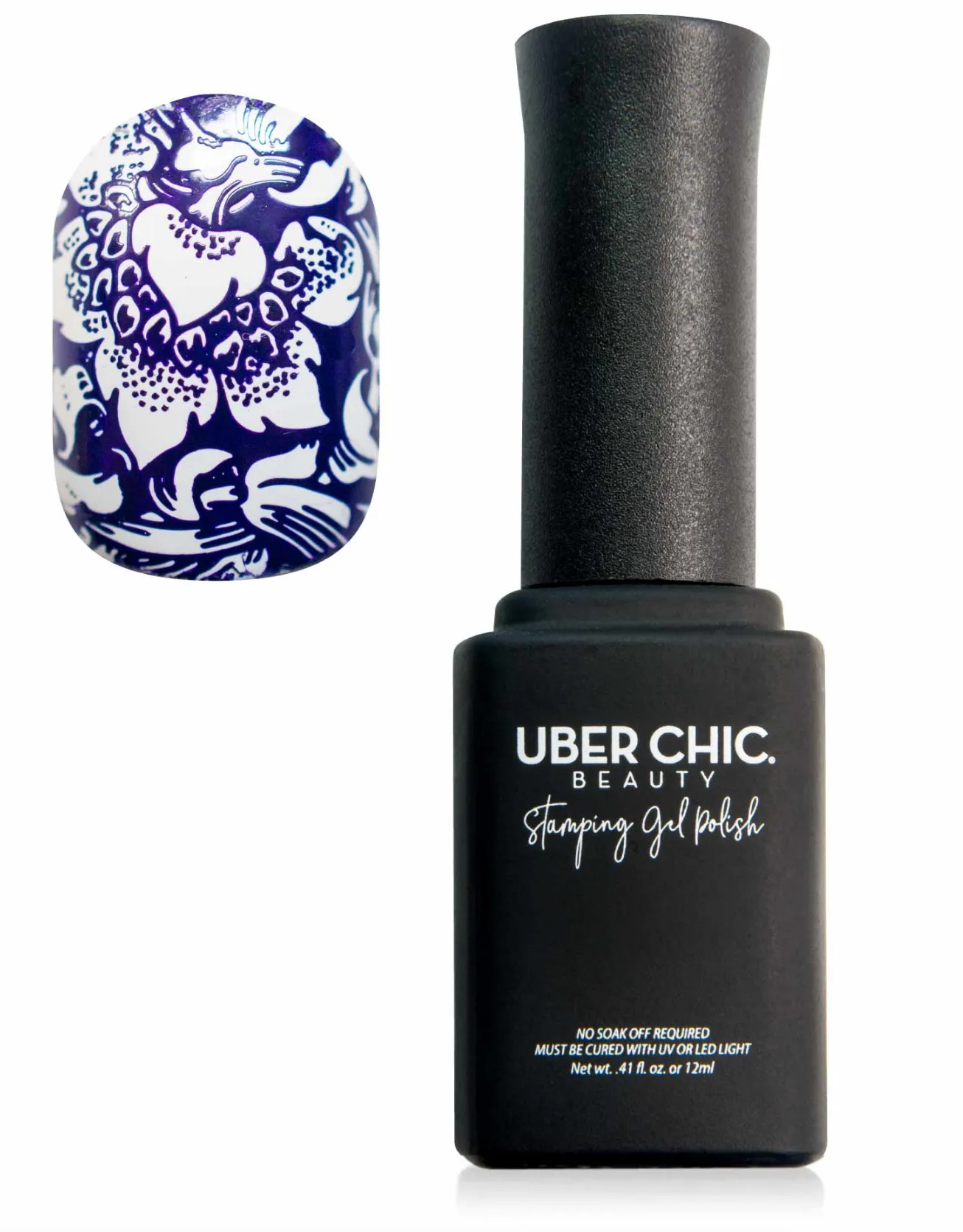 Purple Waves - Stamping Gel Polish - Uber Chic 12ml