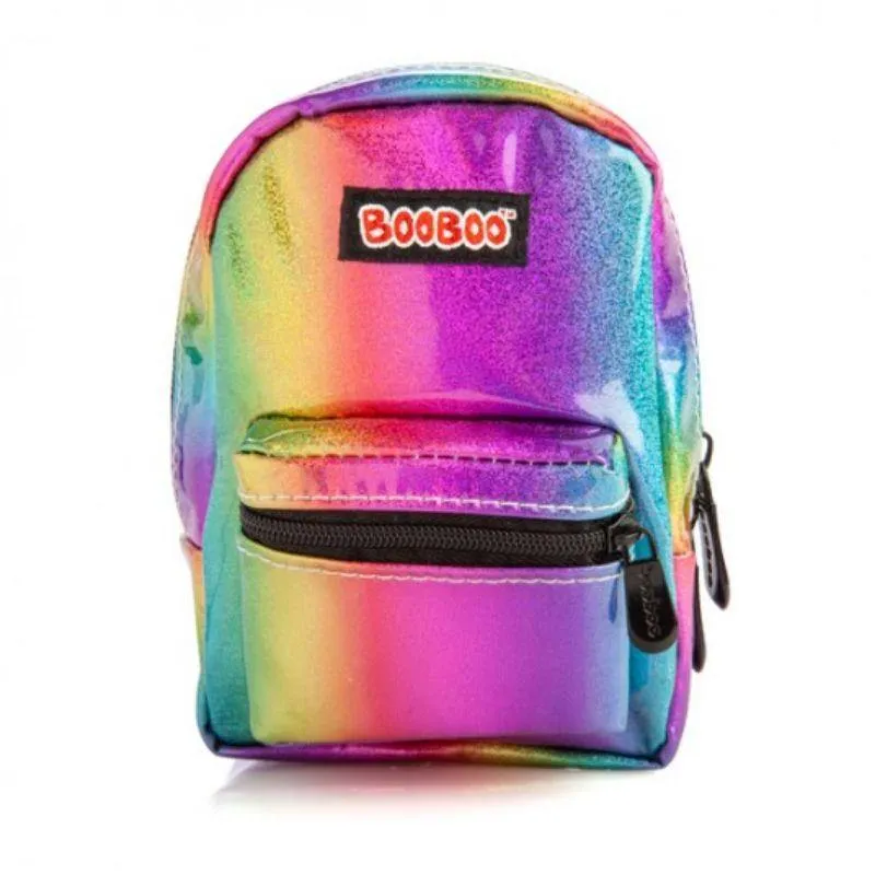 Rainbow Sparkle Print BooBoo Mini Backpack - 11cm x 5cm x 15cm