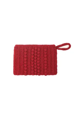 Red Nancy Pure Wool Handbag