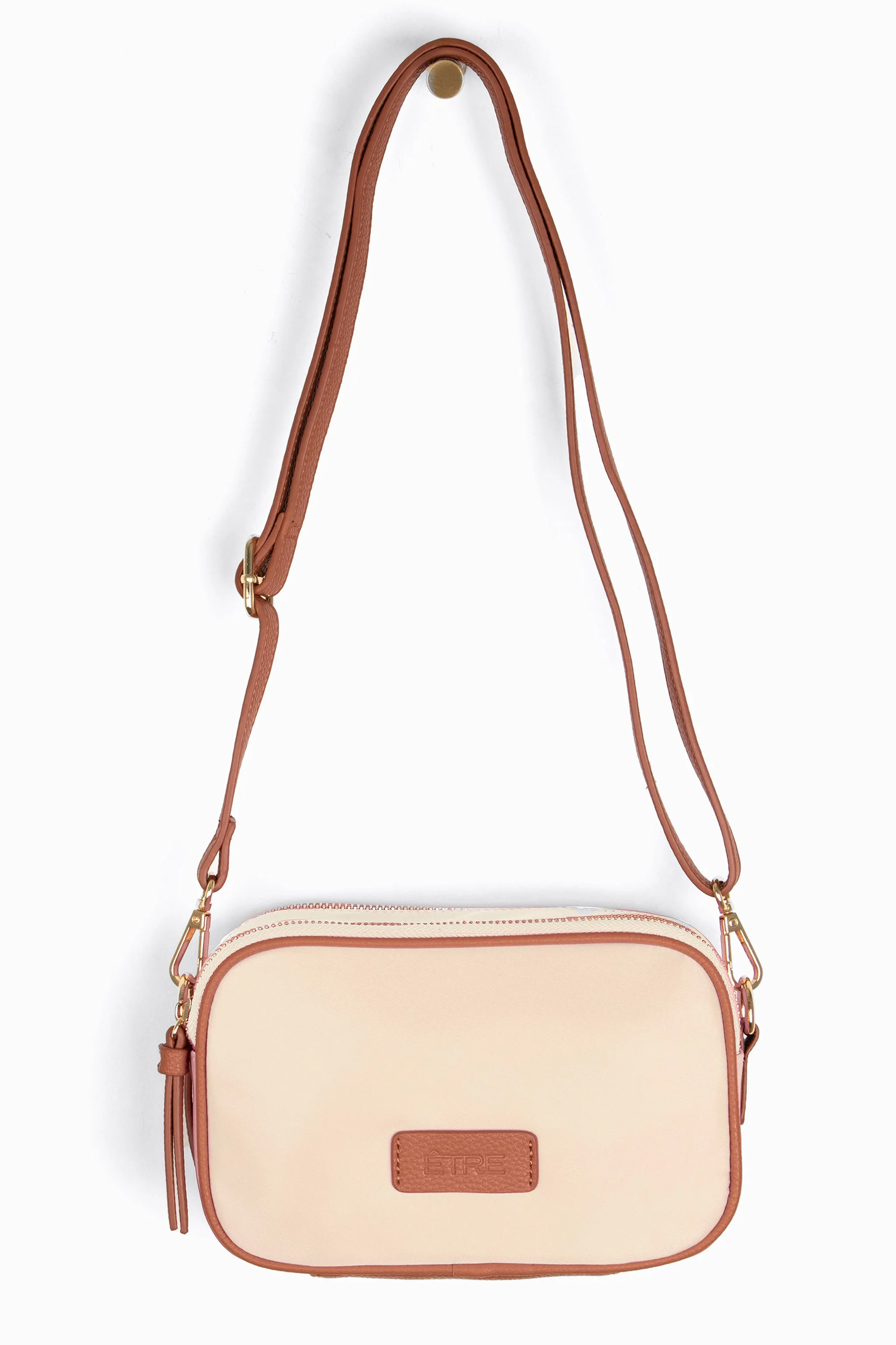 Ripley Crossbody Bag - Cream, Nylon/PU