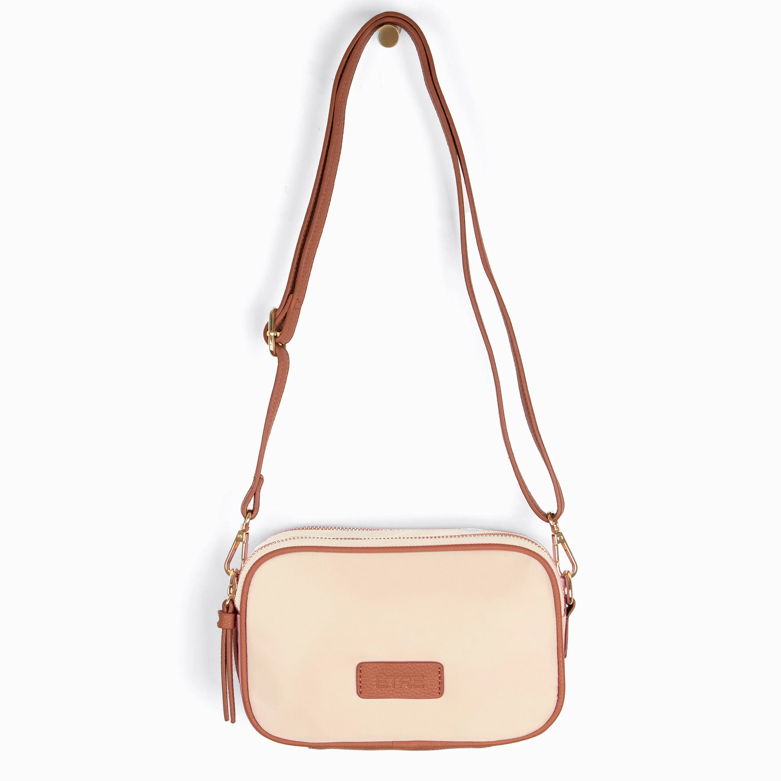 Ripley Crossbody Bag - Cream, Nylon/PU