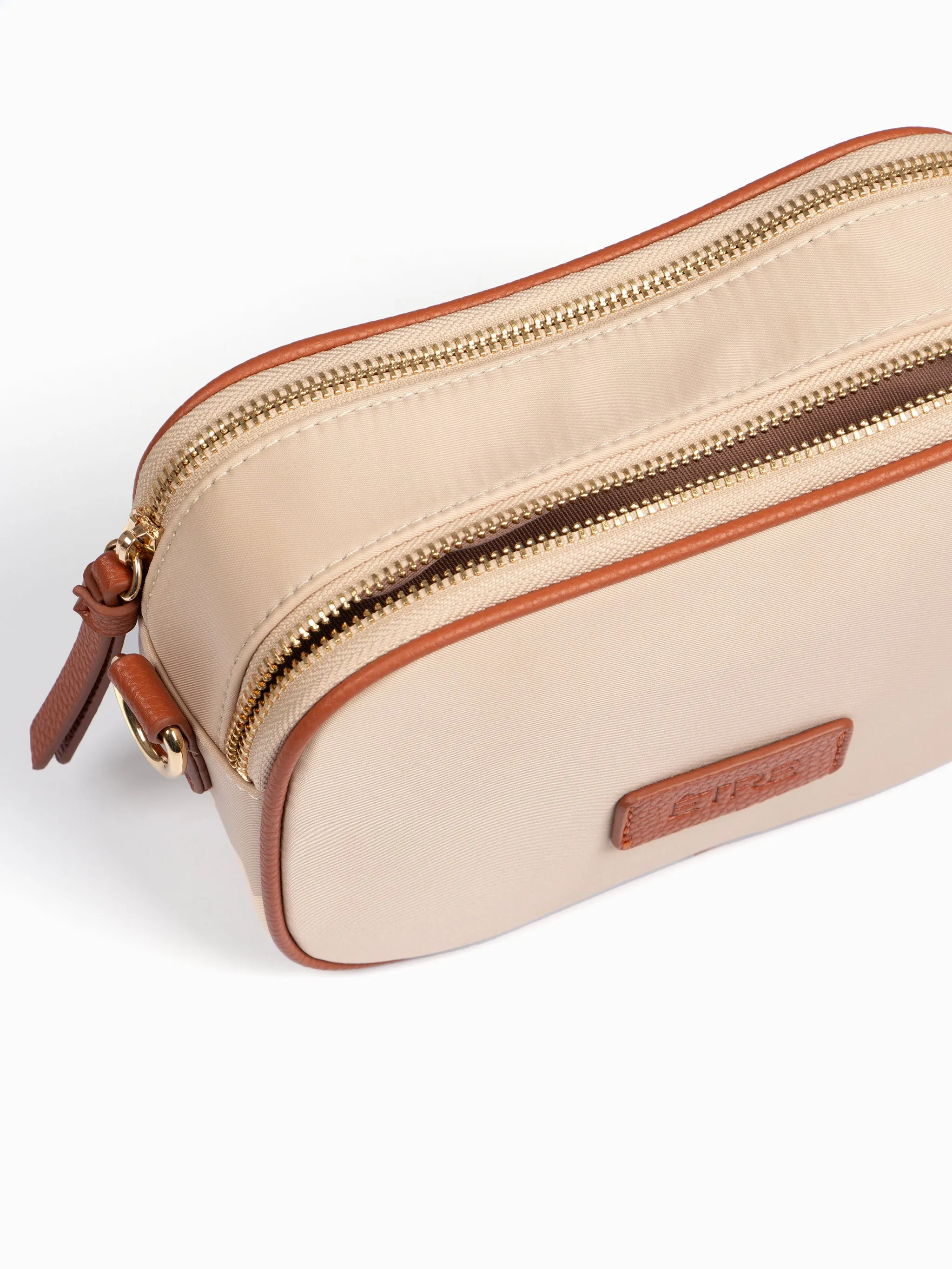 Ripley Crossbody Bag - Cream, Nylon/PU