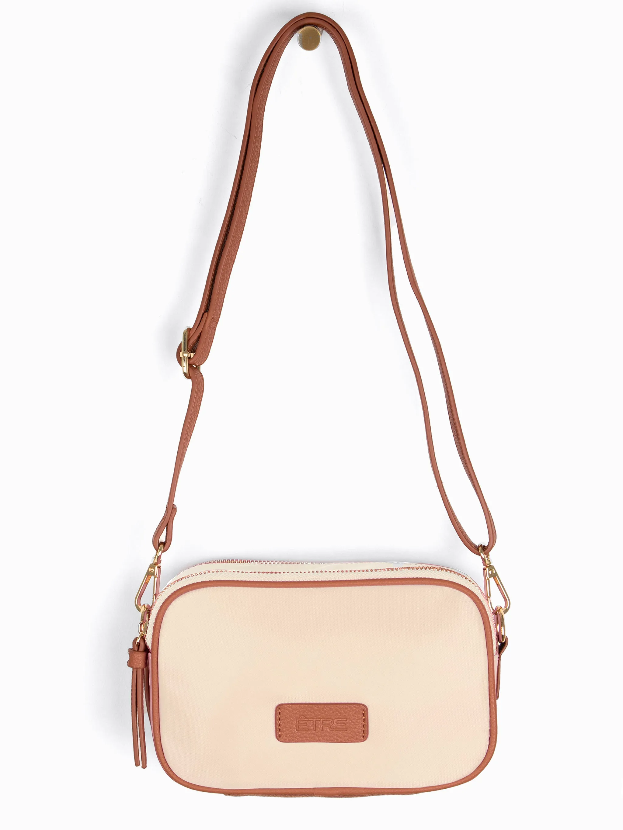 Ripley Crossbody Bag - Cream, Nylon/PU