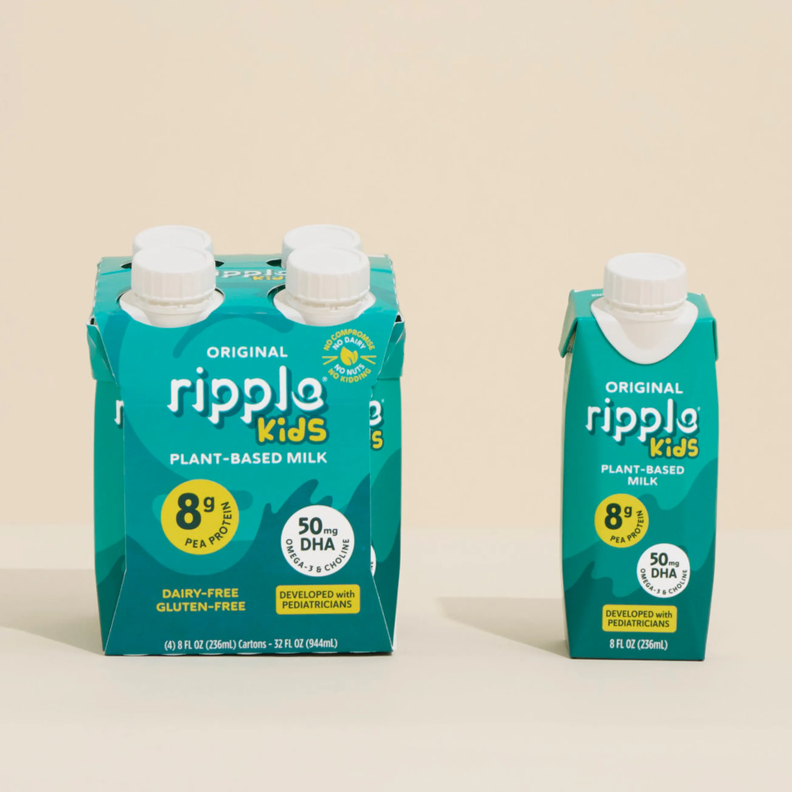 Ripple Kids On-The-Go Original Milk (4-pack)