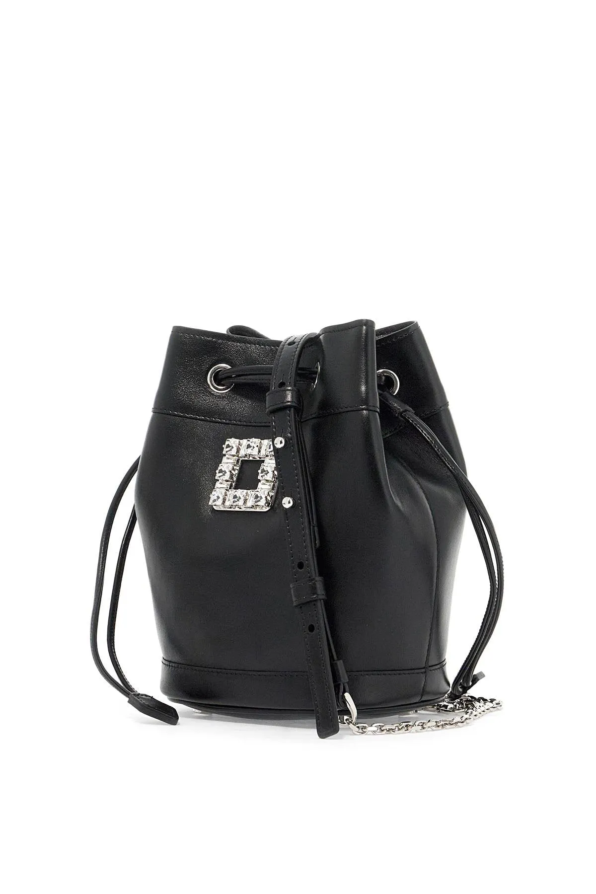 Roger Vivier Mini Leather TrS Vivier Bucket Bag