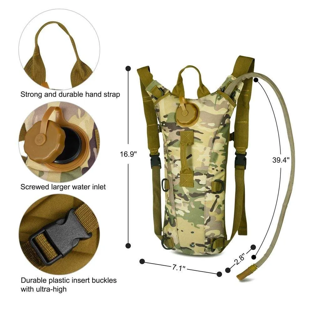 SA-HP1 Hydration Backpack with 3L Bladder / Reservoir (Leakproof, BPA-Free)