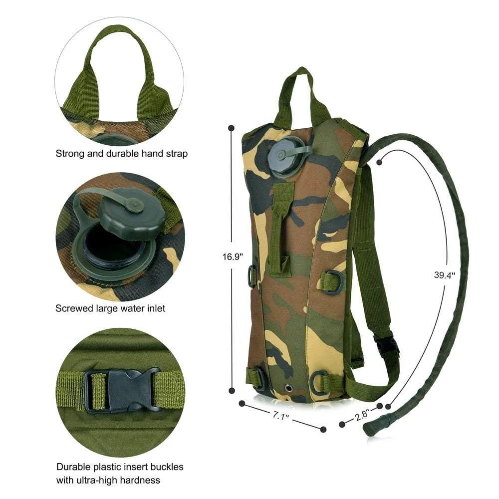 SA-HP1 Hydration Backpack with 3L Bladder / Reservoir (Leakproof, BPA-Free)