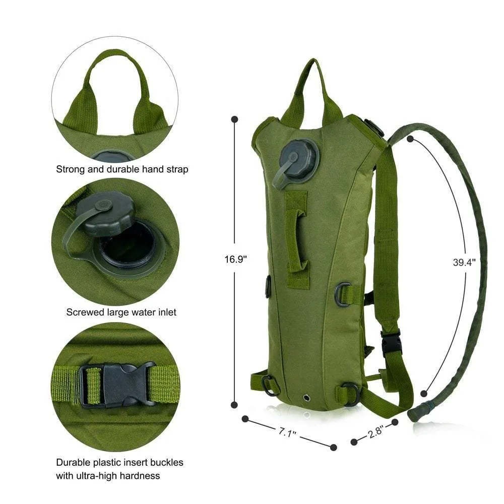 SA-HP1 Hydration Backpack with 3L Bladder / Reservoir (Leakproof, BPA-Free)