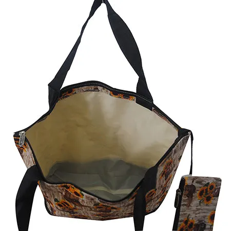 !SALE! Sunflower Cowgirl Boots NGIL Canvas Tote Bag