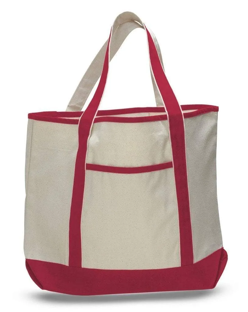 SET OF ((12)) JUMBO SIZE HEAVY CANVAS DELUXE TOTE BAG