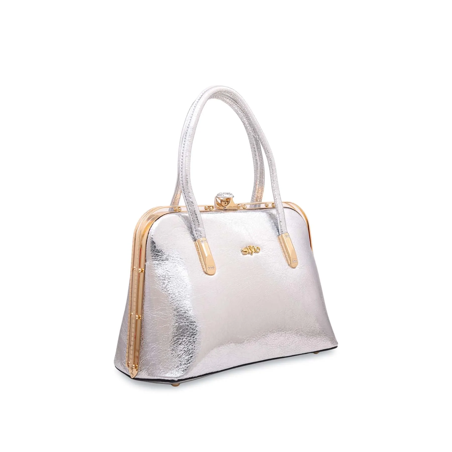 Silver Fancy Hand Bag P35833