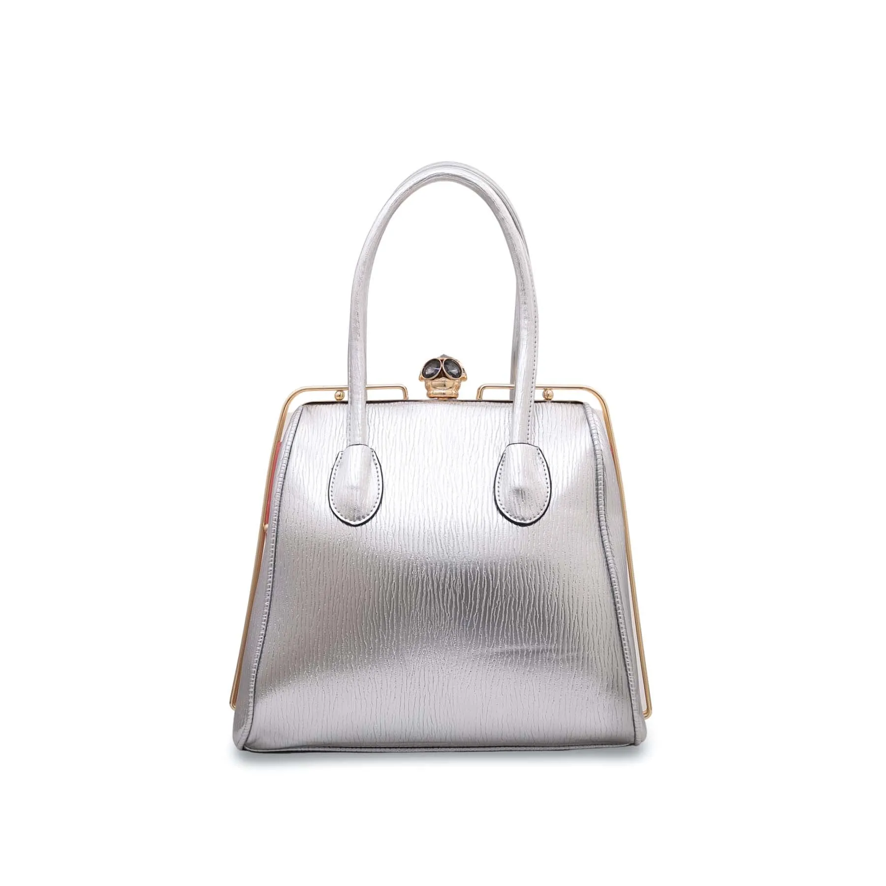 Silver Fancy Hand Bag P35841