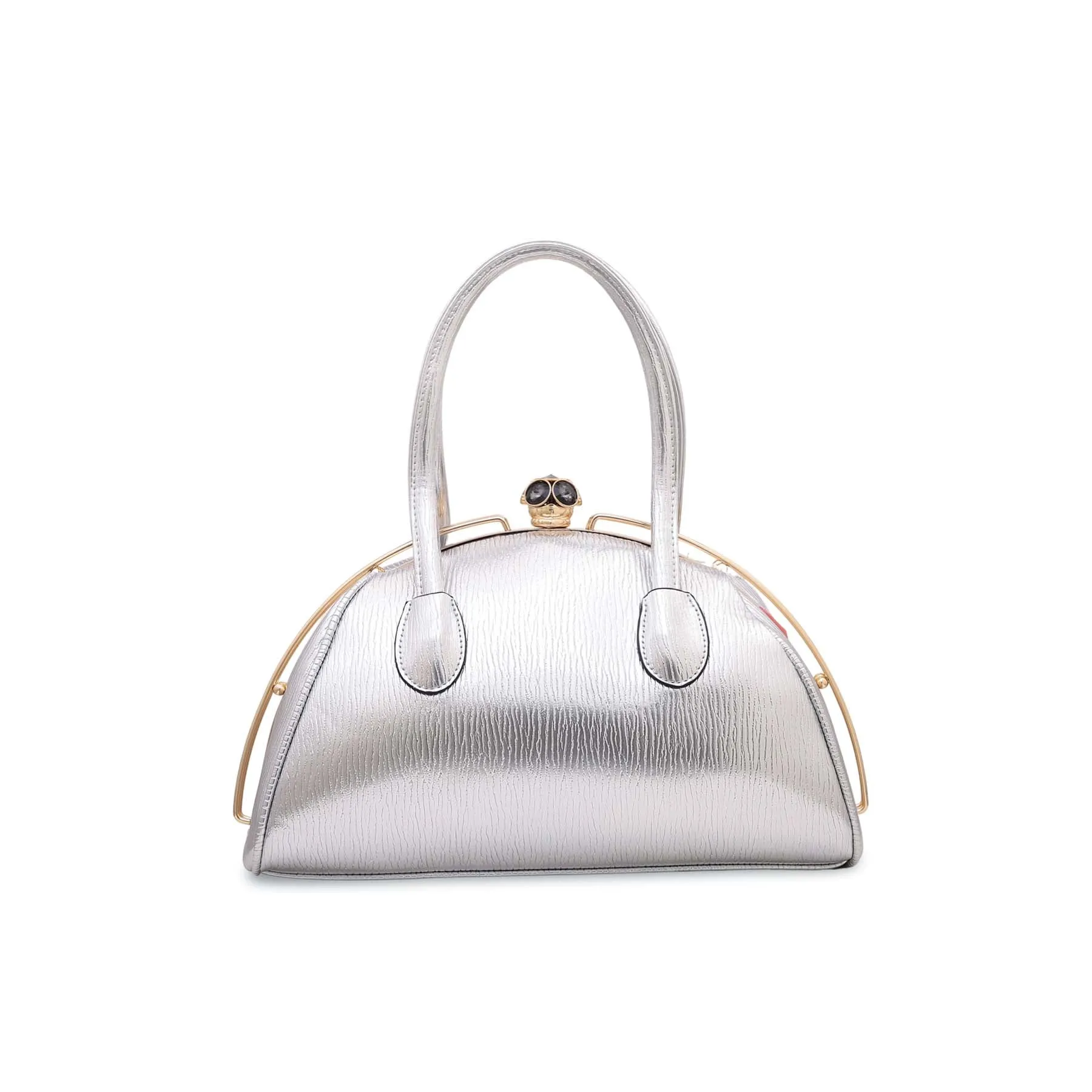 Silver Fancy Hand Bag P35842