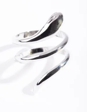 Silver Sleek Wrap Ring