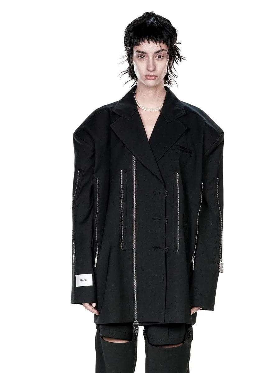 Sleek Fastener-Style Niche Jacket