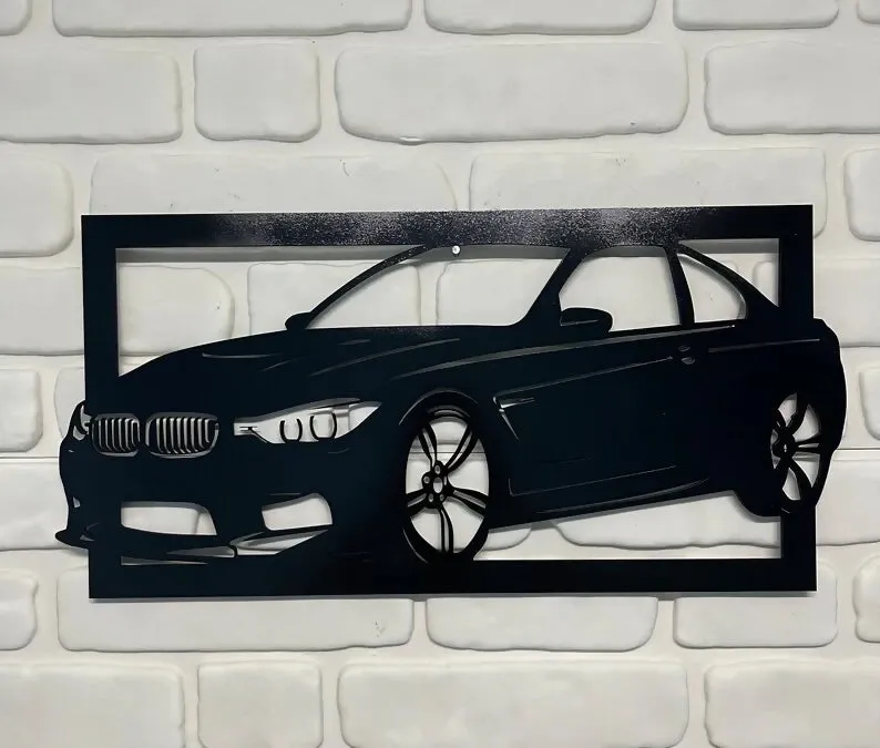 Sleek German Car Front Wall Art