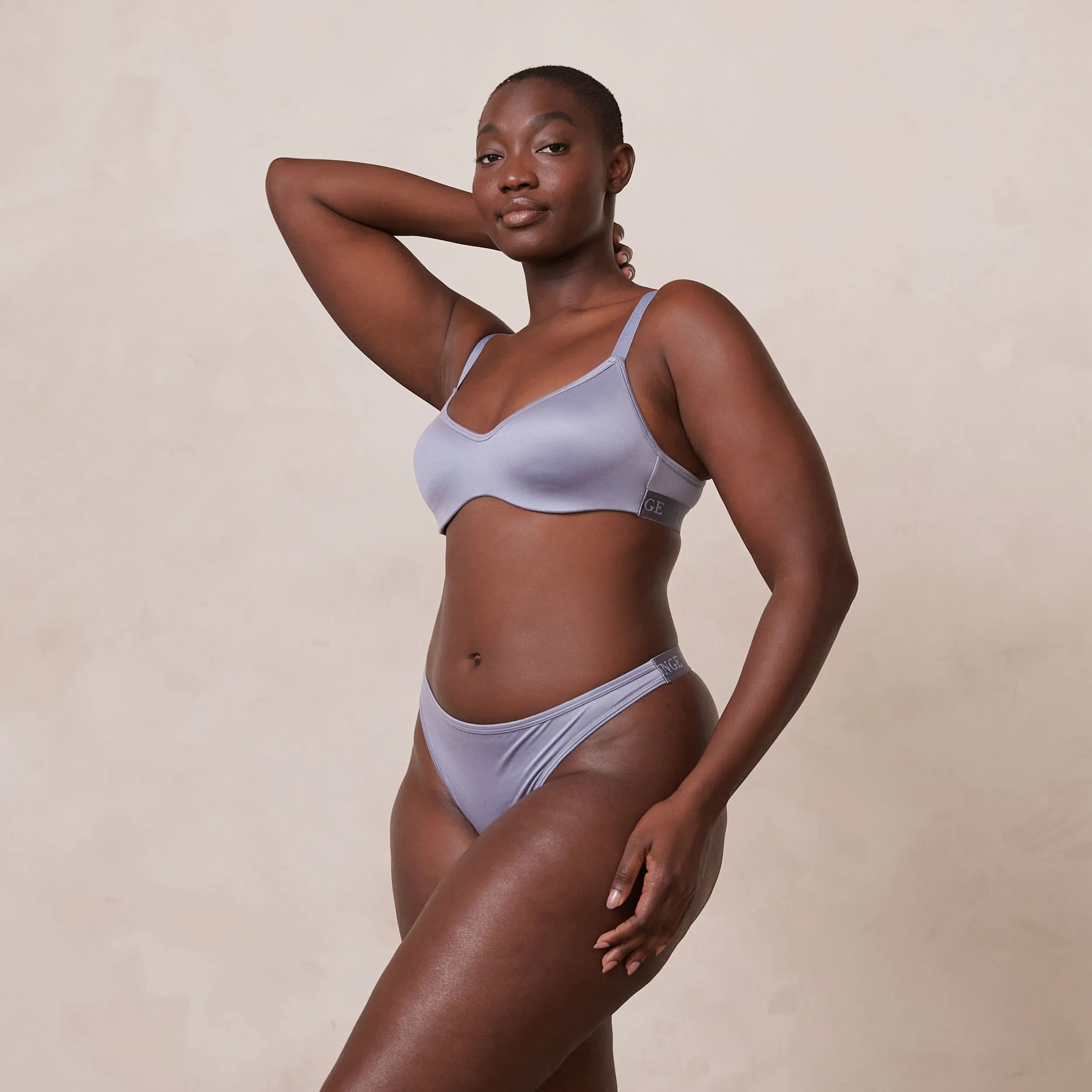 Sleek Mindful Bra  - Smoked Blue