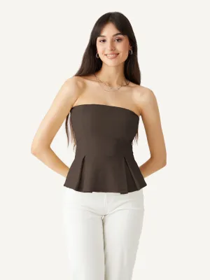 Sleek Peplume Tube Top