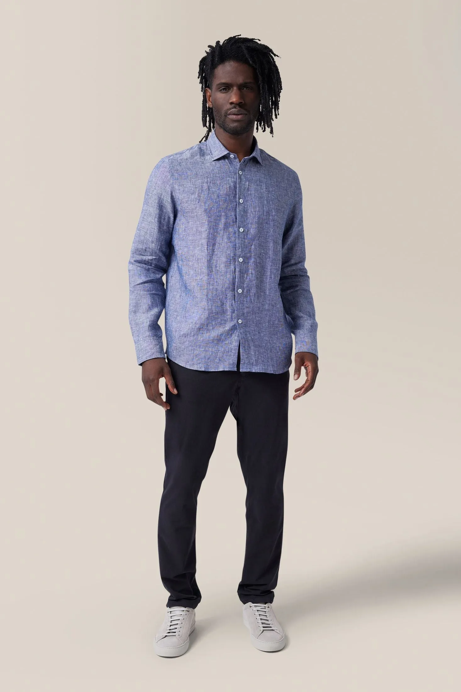 Sleek Shirt | Linen Chambray