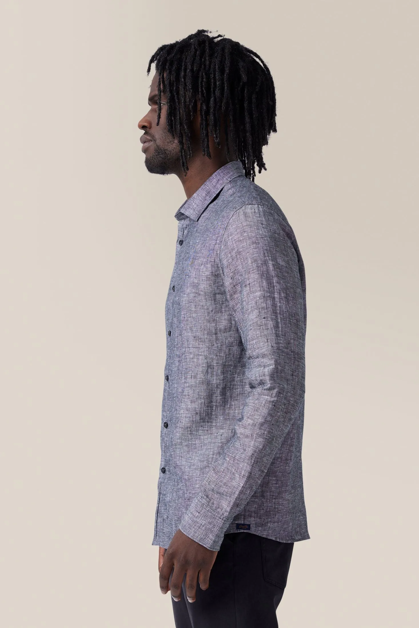 Sleek Shirt | Linen Chambray