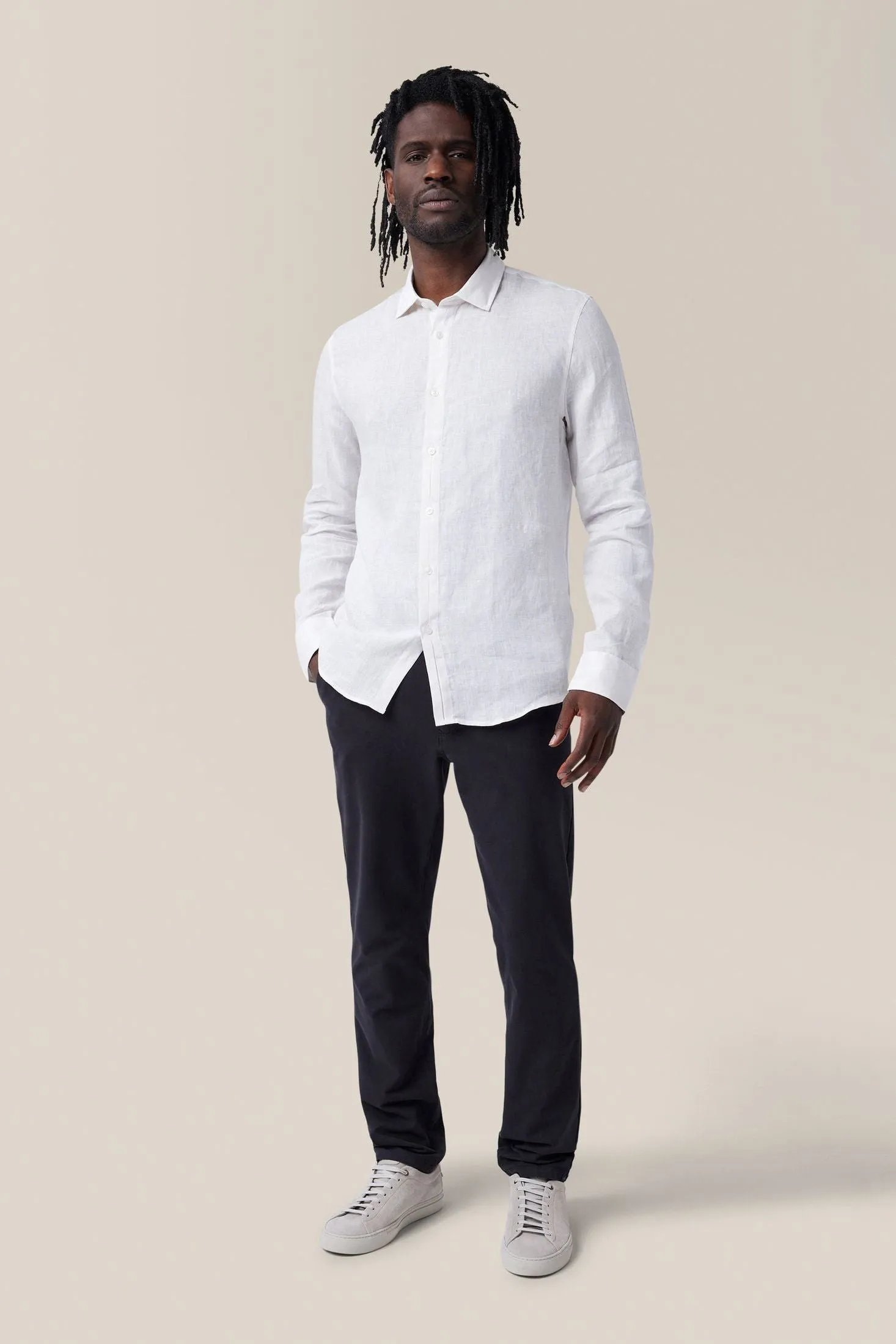 Sleek Shirt | Linen Chambray