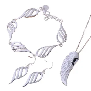 Sleek Silver Feather Collection