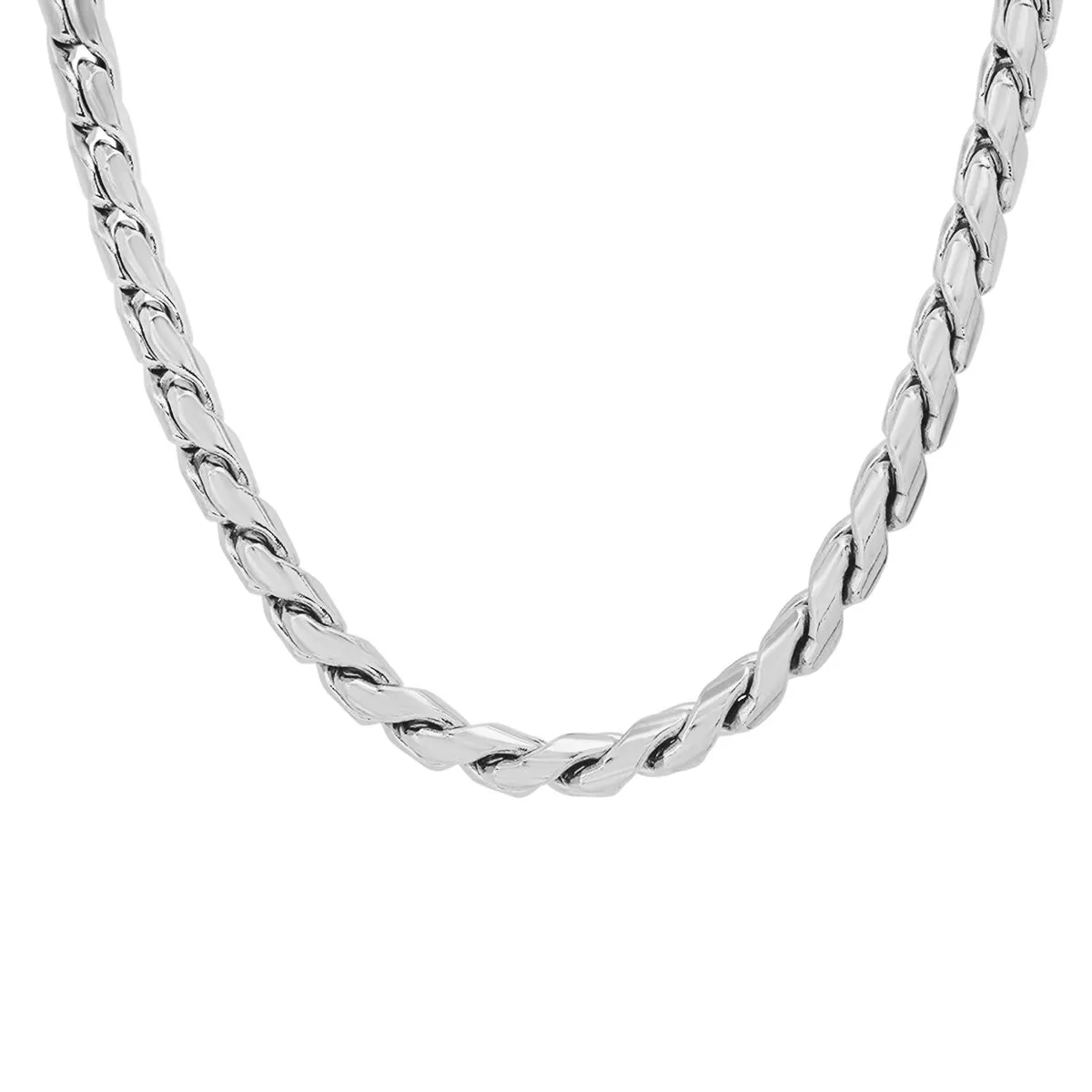 Sleek Single Strand Franco Chain Necklace