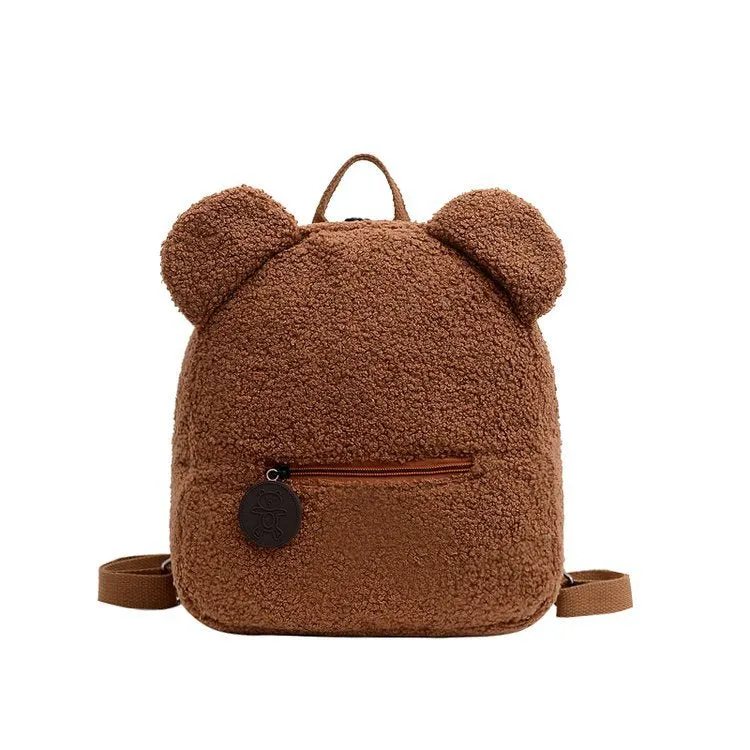 Small Fuzzy Bear Backpack