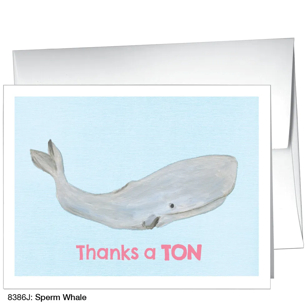 Sperm Whale, Greeting Card (8386J)