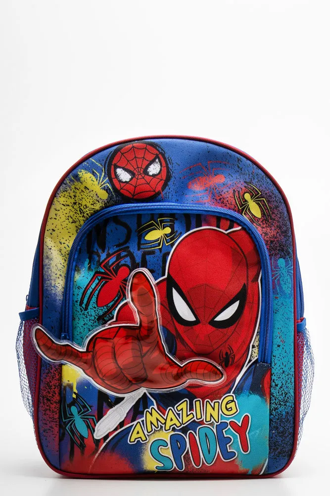 Spider-Man Double Zip Backpack Red