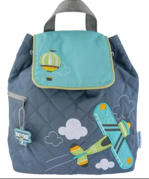 Stephen Joseph Quilted Backpack in Airplane Hot Air Balloon