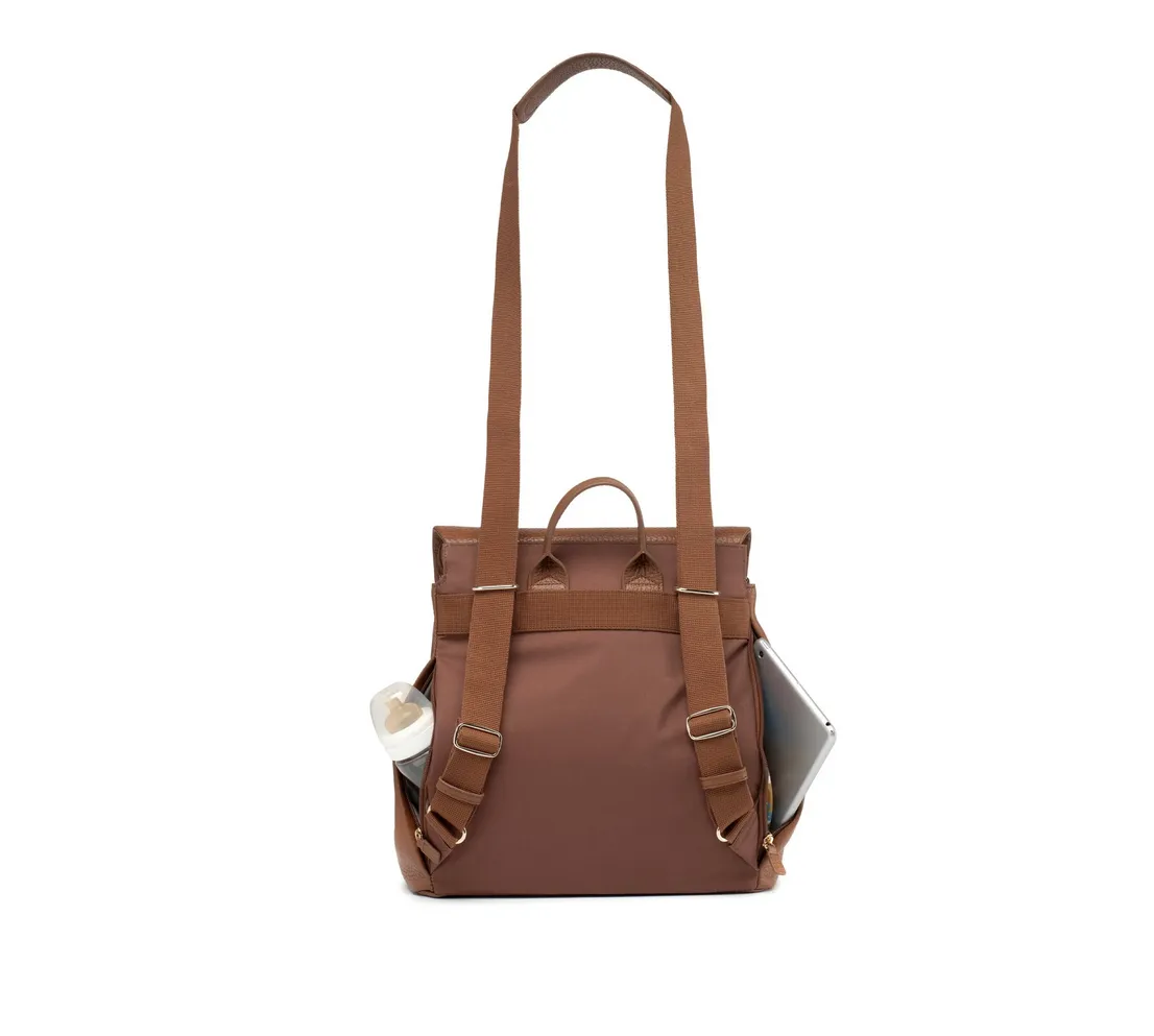 Storksak St. James Convertible Leather Backpack