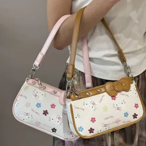 Sweeet Kitty Floral Bow Handbag KI658