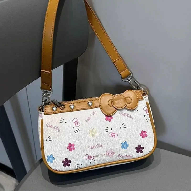 Sweeet Kitty Floral Bow Handbag KI658