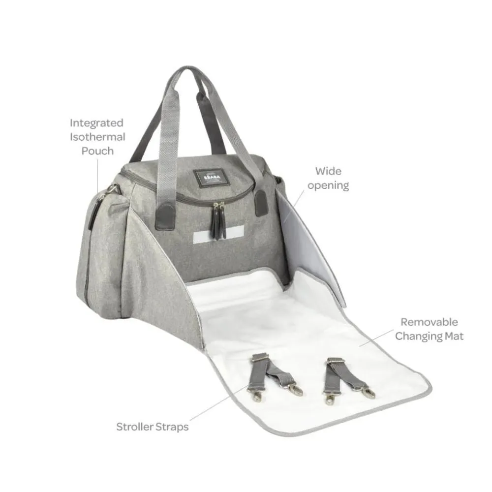 Sydney II Changing Baby Diaper Bag - Heather Grey