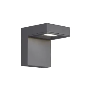 Taag 6 In. PC|SP LED Outdoor Wall Sconce 3000K Gray Finish