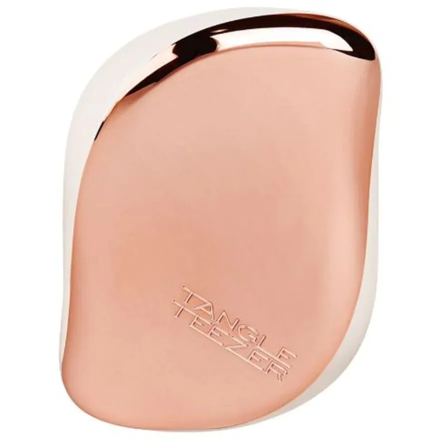 TANGLE TEEZER COMPACT ROSE GOLD CREAM