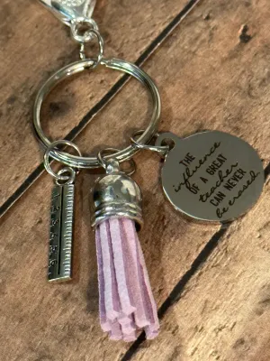 TEACHER Purse Charm/Key Chain