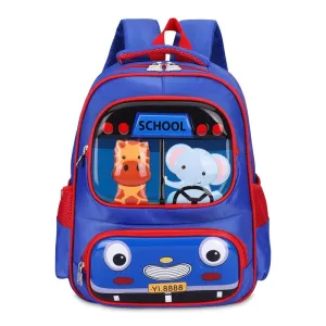 THE CLOWNFISH Little Champ Kids Backpack - Lightweight, Fun Design | School & Outing | 13.6 Litres | Royal Blue