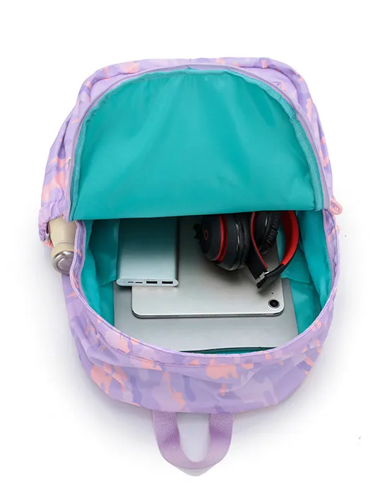 Tosca - TCA948 Camo Kids backpack - Purple