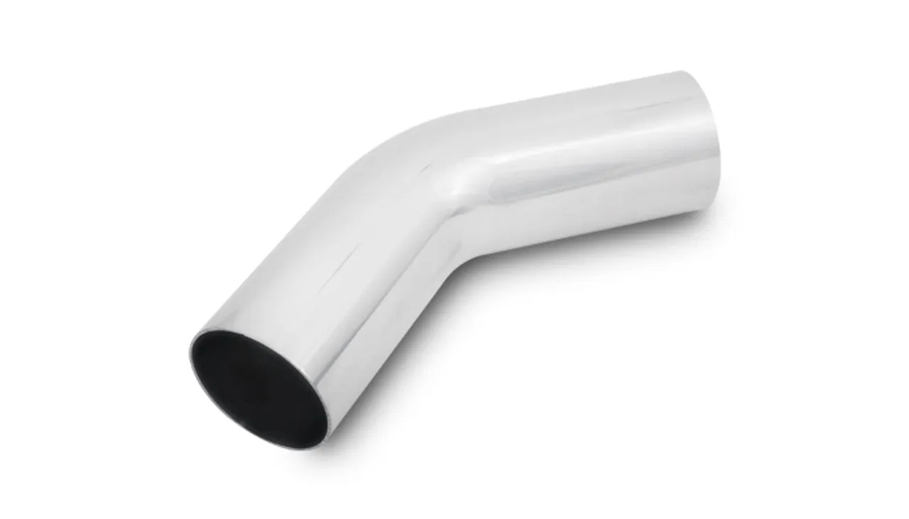 Vibrant 45 Degree Aluminum Piping, 3.5" O.D. - Polished  - 2890